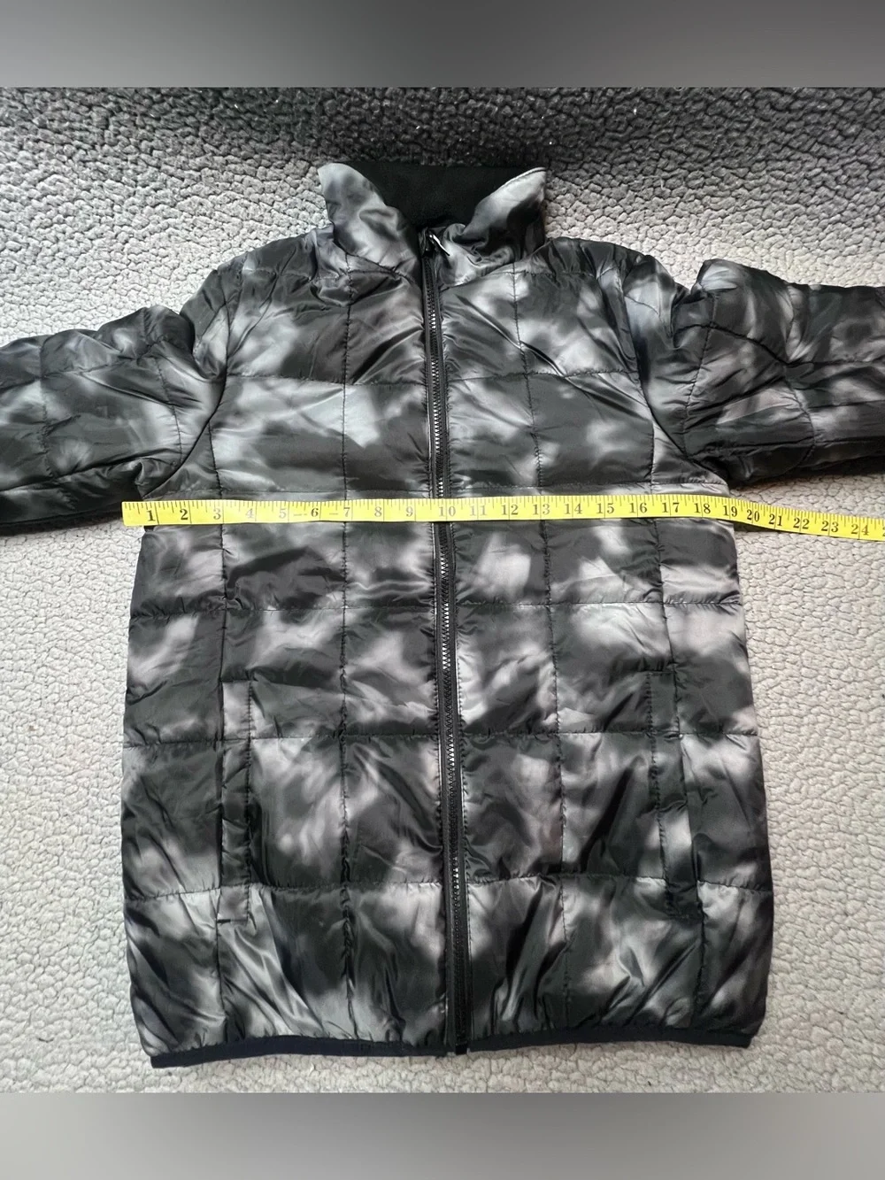 Gerry Puffer Jacket Little Boys Size Large 14-16 Gray And Black Light Jacket